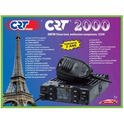 CB Radio CRT 2000 + ROZBLOKOWANIE MEGA MOC 15 W